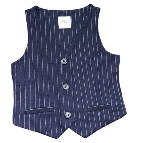 Zara Blue & Silver Vest & Pants Set(Size 8-9yrs) - Picture 3 of 6